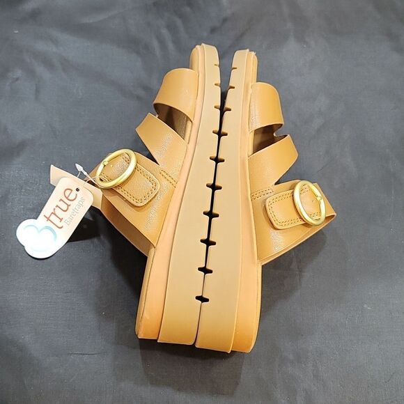 BRAND NEW BARESTRAPS ADJUSTABLE BUCKLE DOUBLE STRAP OPEN TOE SANDAL - Picture 11 of 15